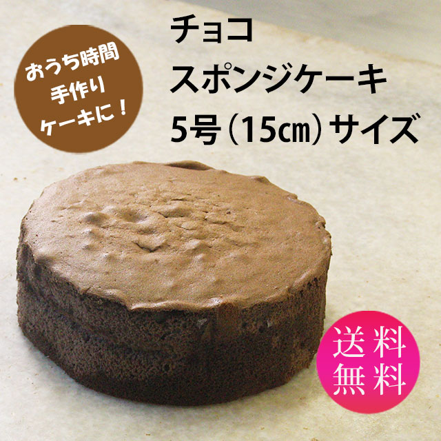 ホームメイドケーキ スポンジケーキ チョコ 5号 直径15ｃｍ 250ｇ 送料無料 冷凍